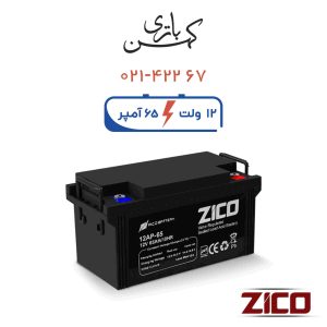 باتری یو پی اس 65 آمپر زیکو مشکی